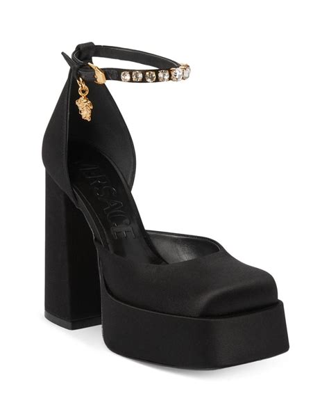 versace ankle strap heels|versace heels price.